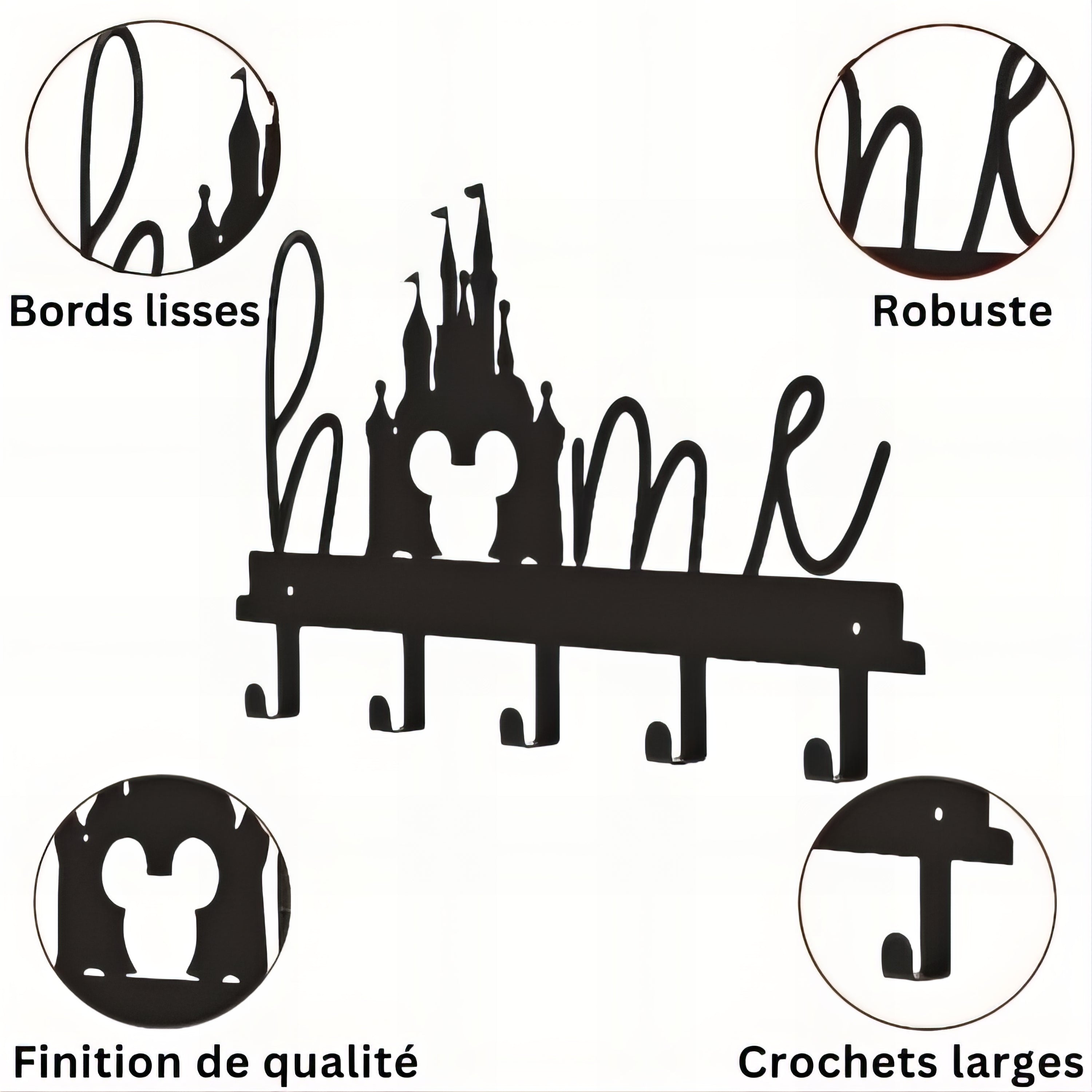 Porte-manteau mural - Style Château Disney – Image 8