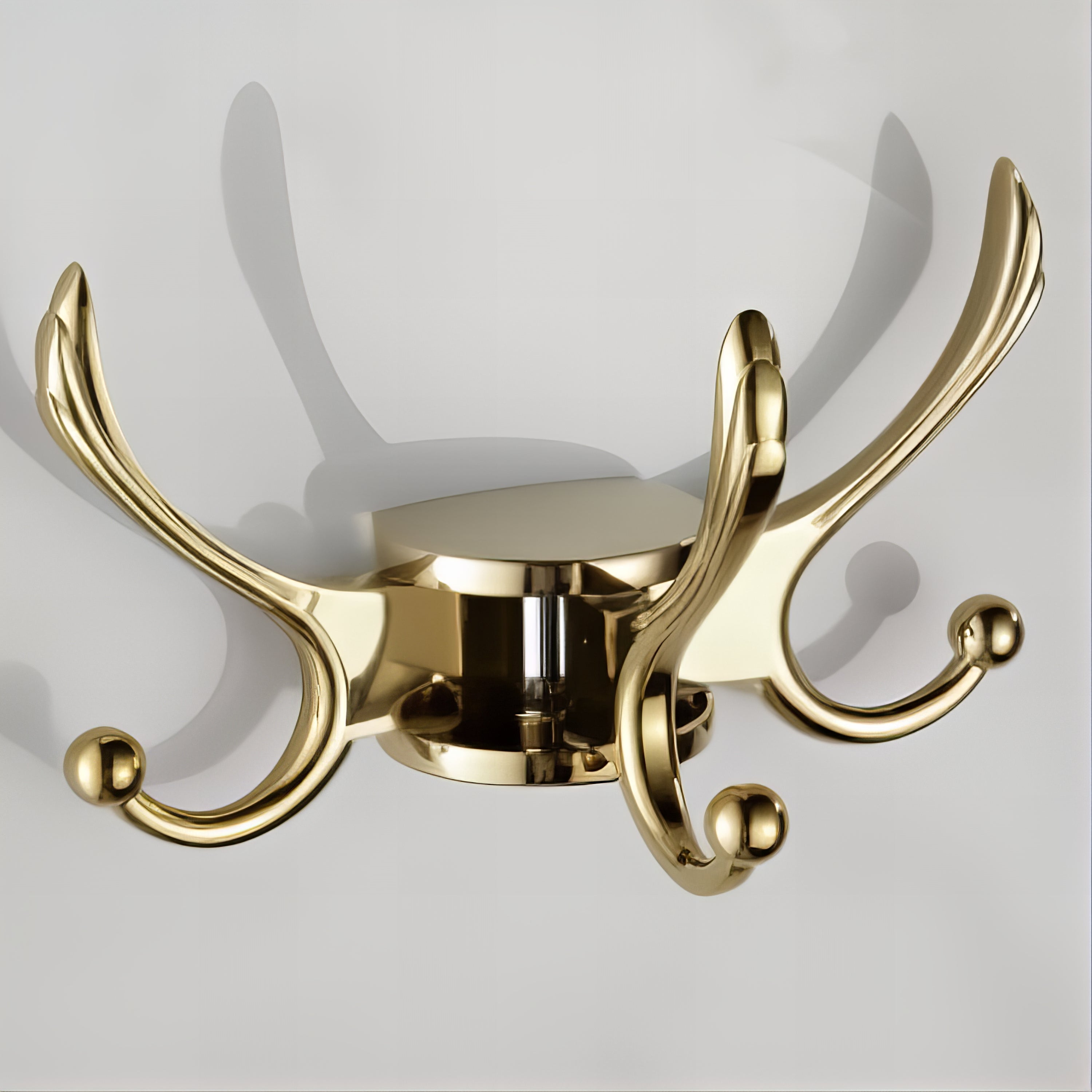 Porte-Manteau Mural Demi-Perroquet Finition Or