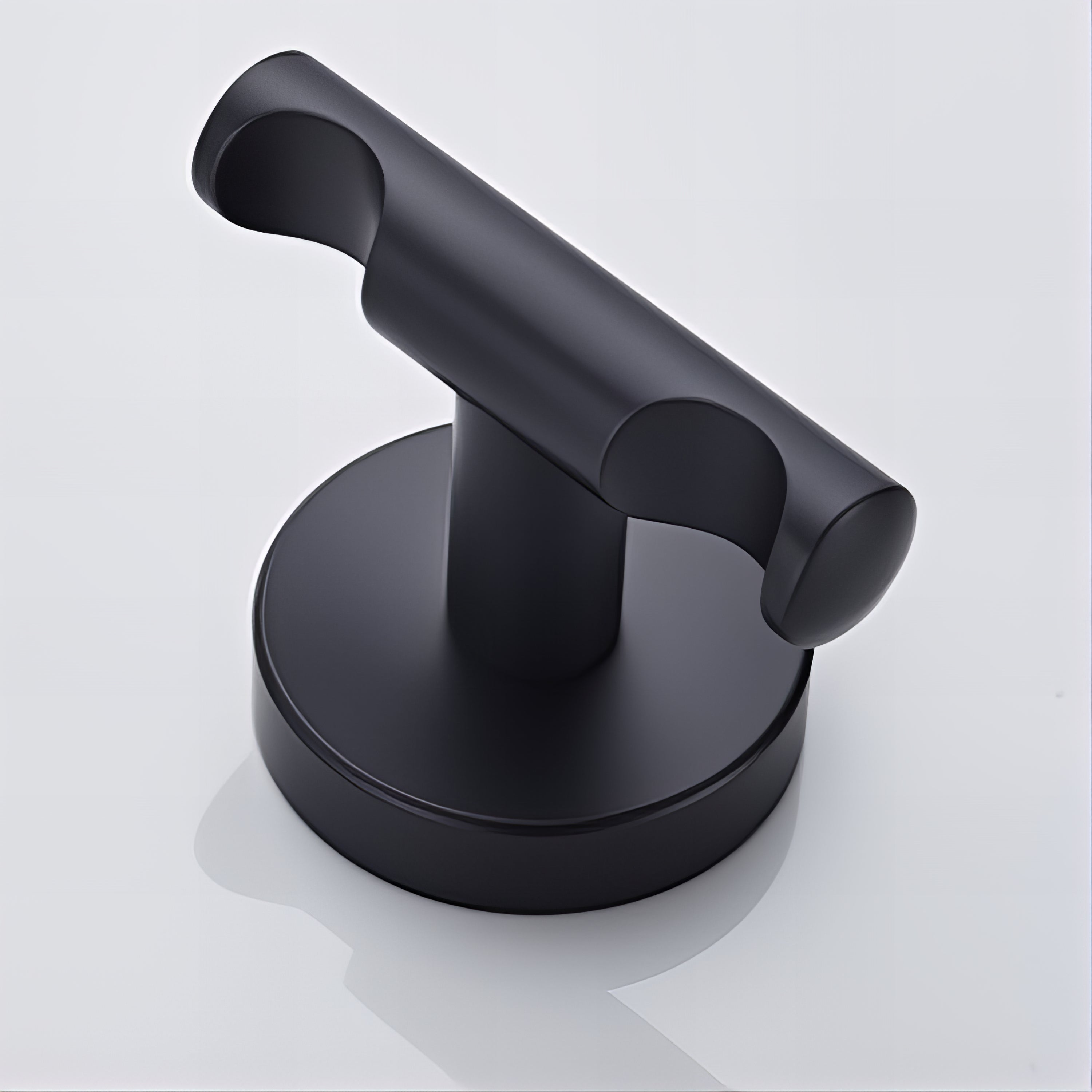 Crochet Porte-Manteau Contemporain Noir – Image 3