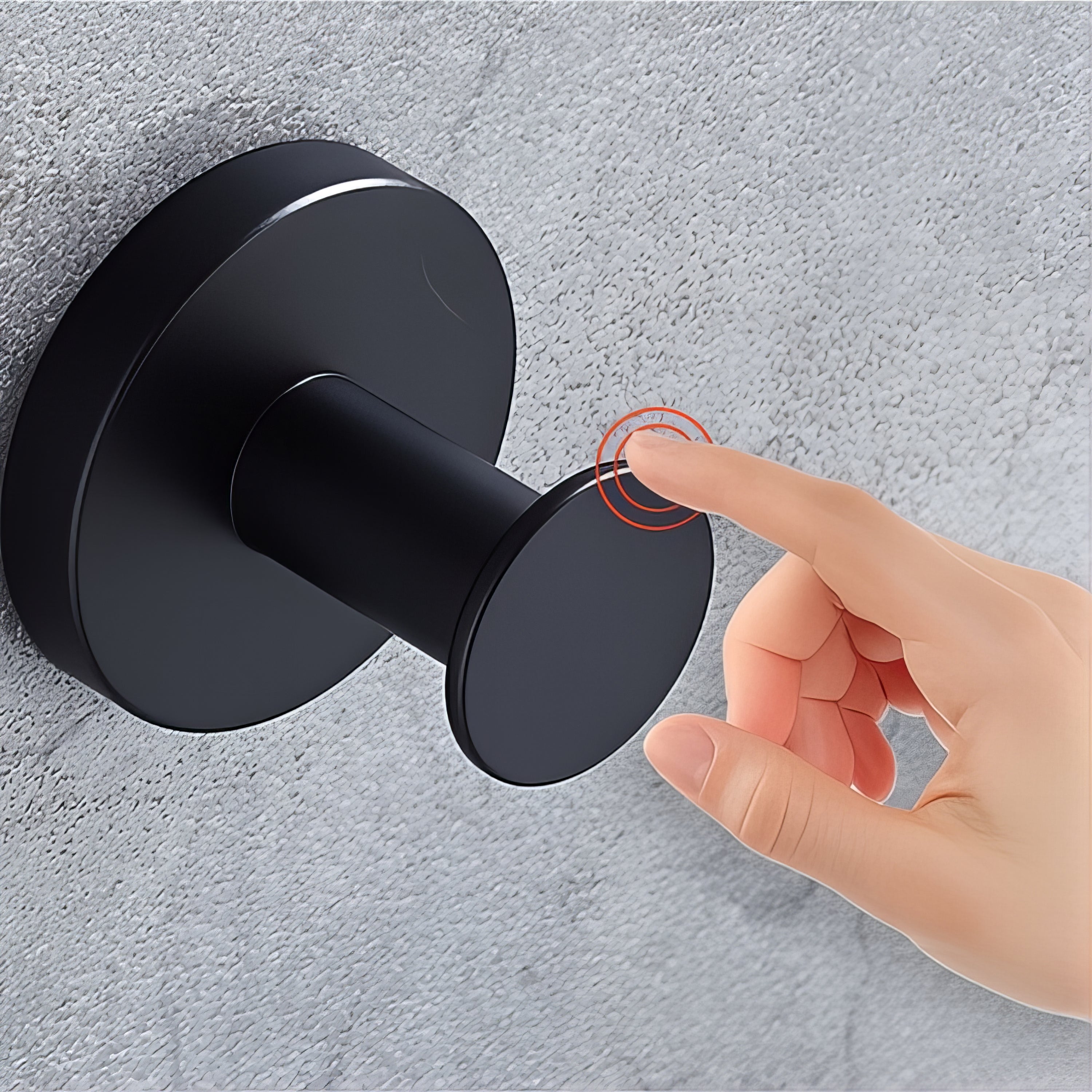 Crochet Patère Petit Cercle Ébène – Image 4