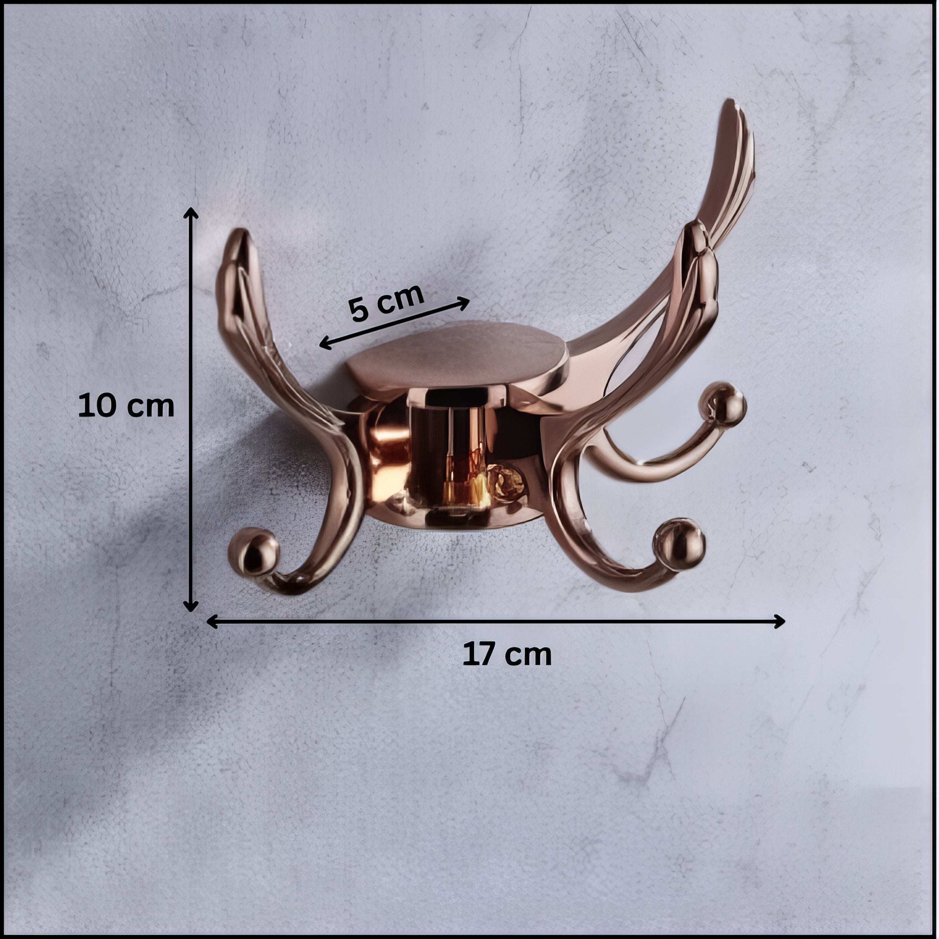 Porte-Manteau Mural Demi-Perroquet Or Rose – Image 4