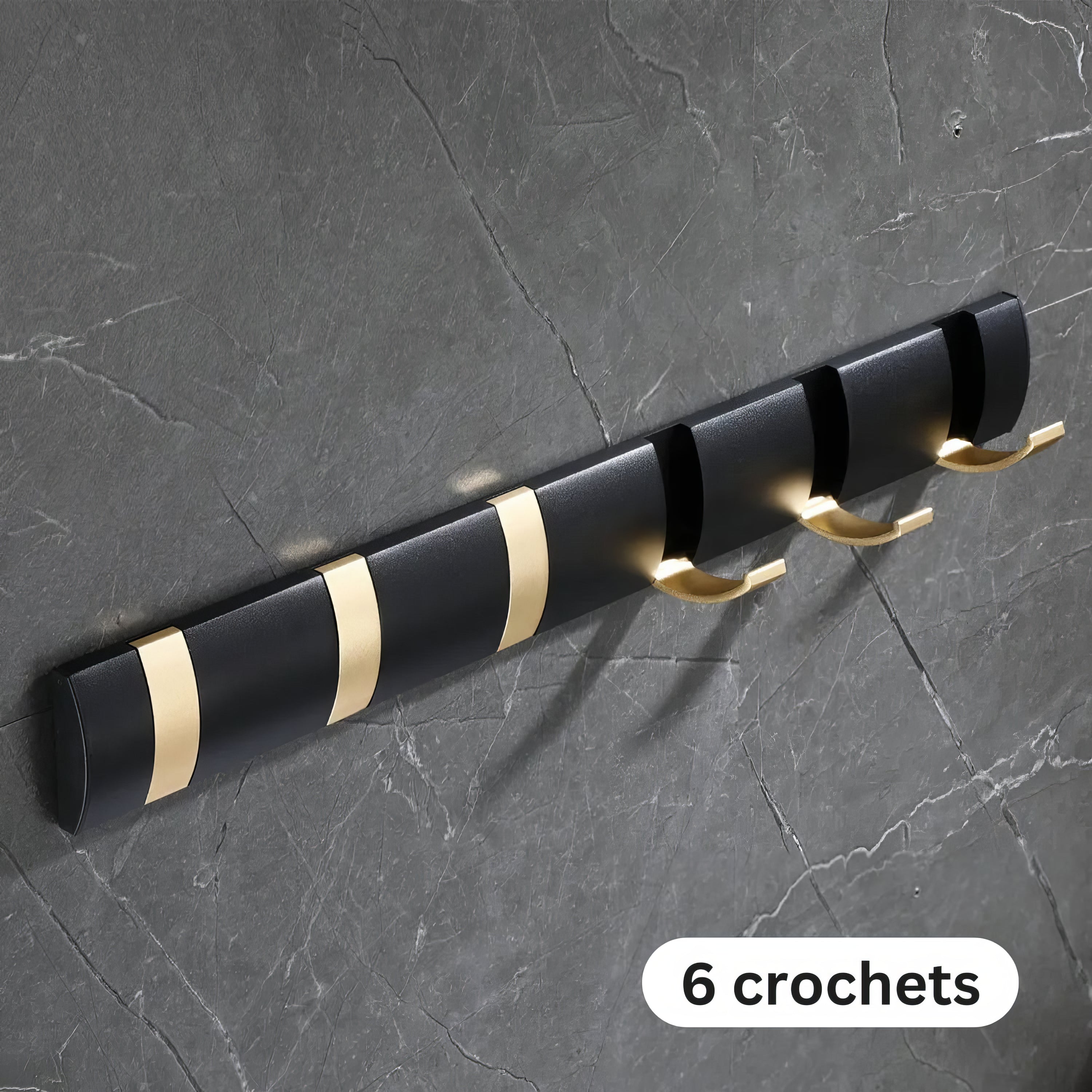 Porte-manteau de salle de bain - Style noir – Image 10