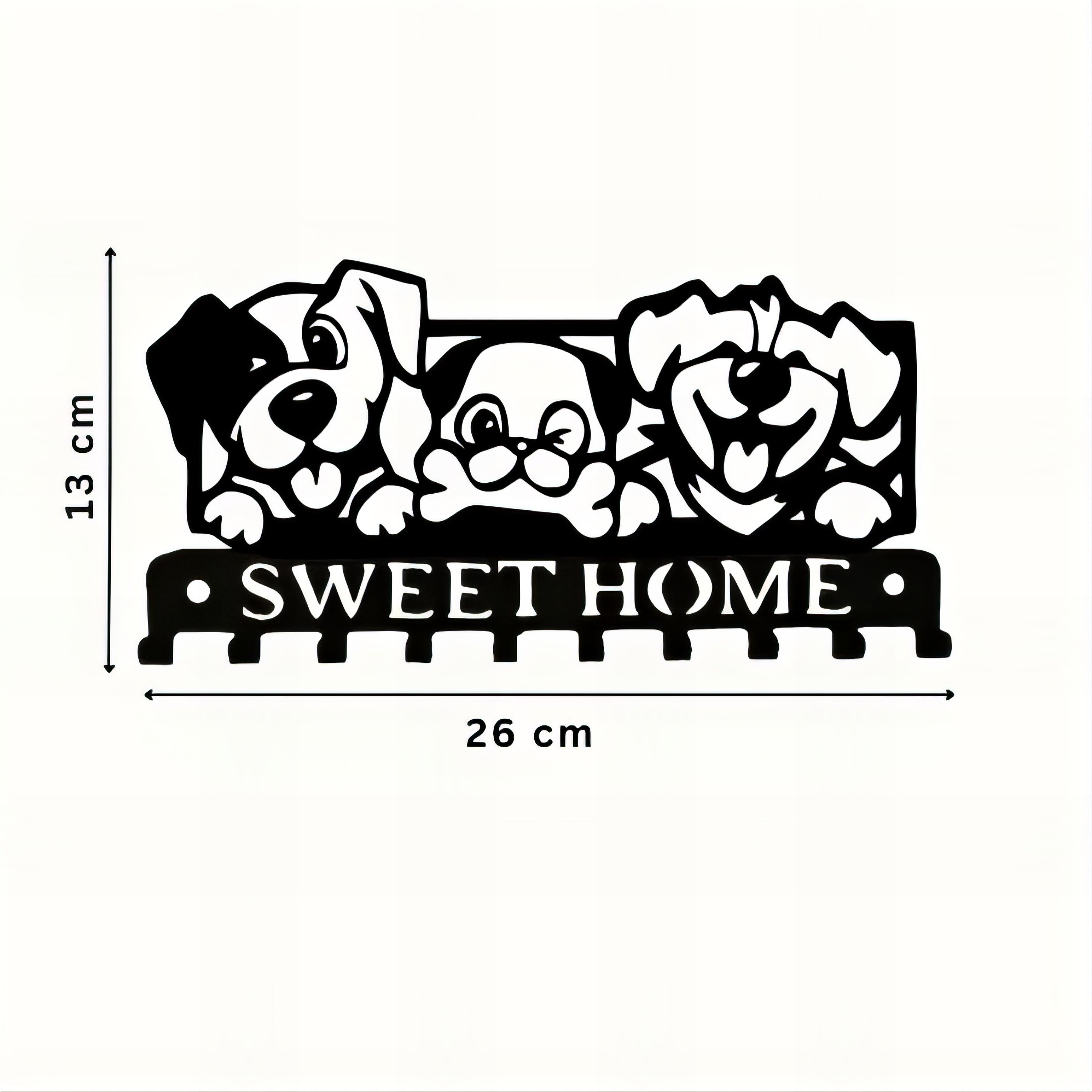 Porte-manteau & clés mural - Style chiens heureux – Image 6