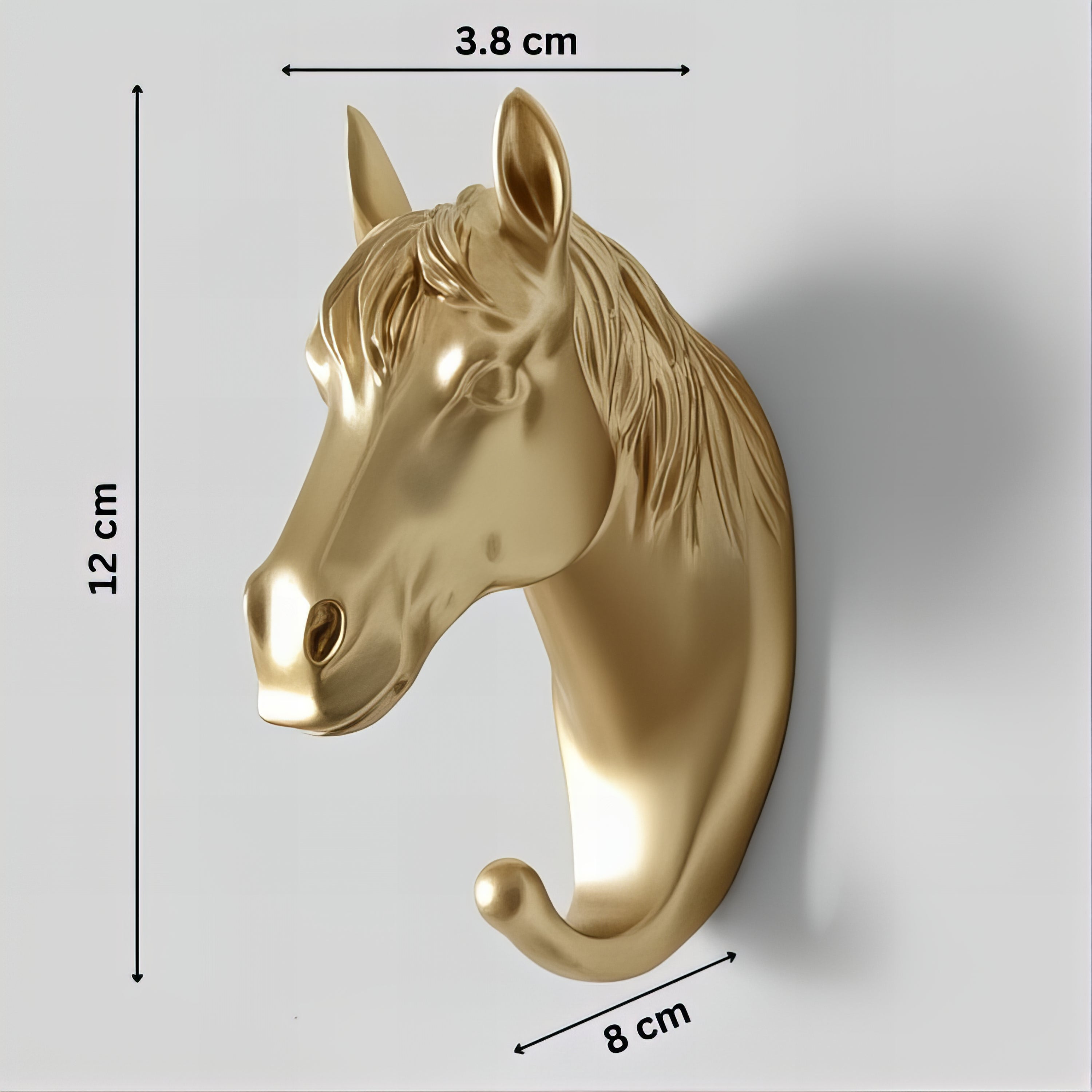 Patère individuelle têtes animalières - Style doré – Image 6