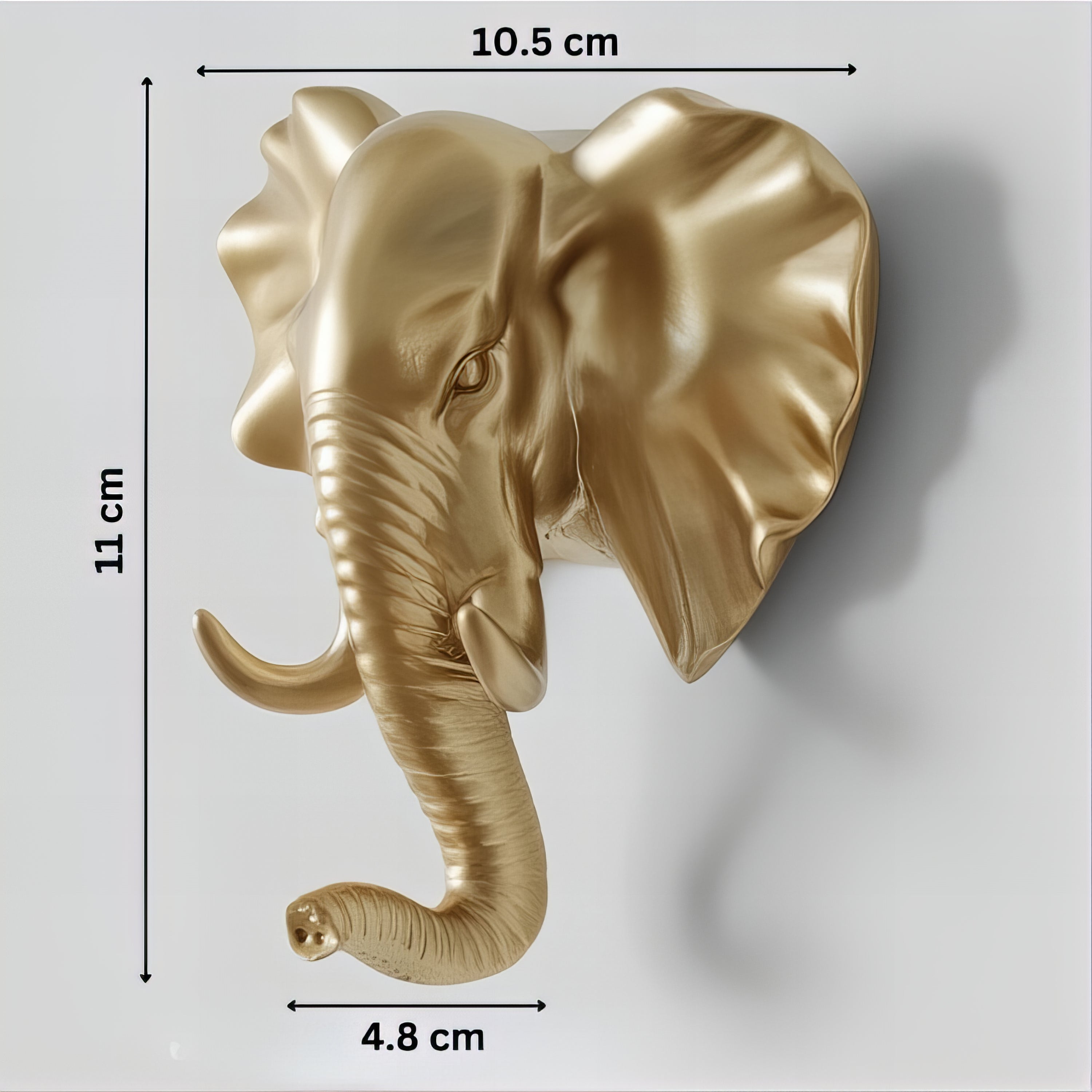 Patère individuelle têtes animalières - Style doré – Image 10