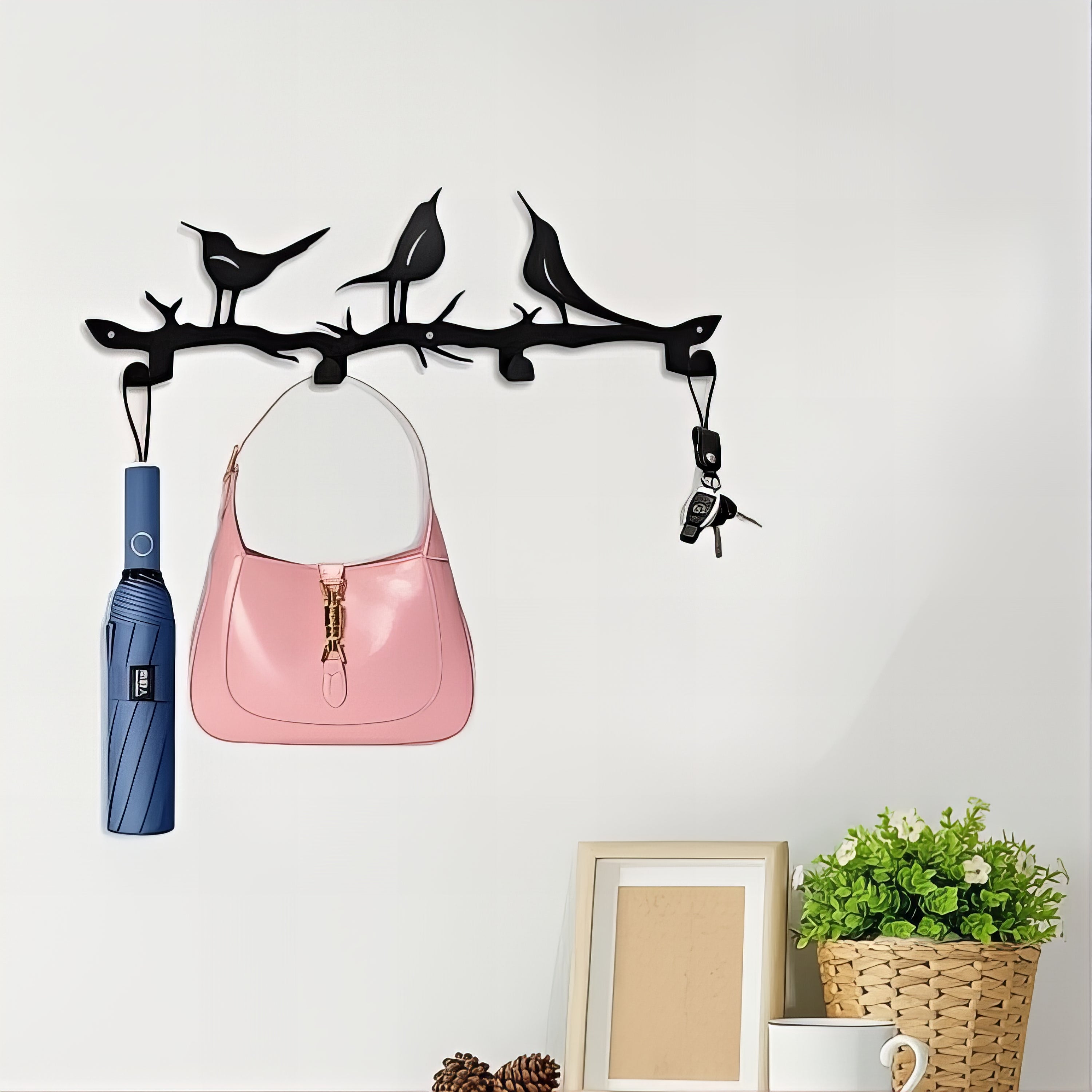 Porte-manteau décoratif - Style oiseaux chantants