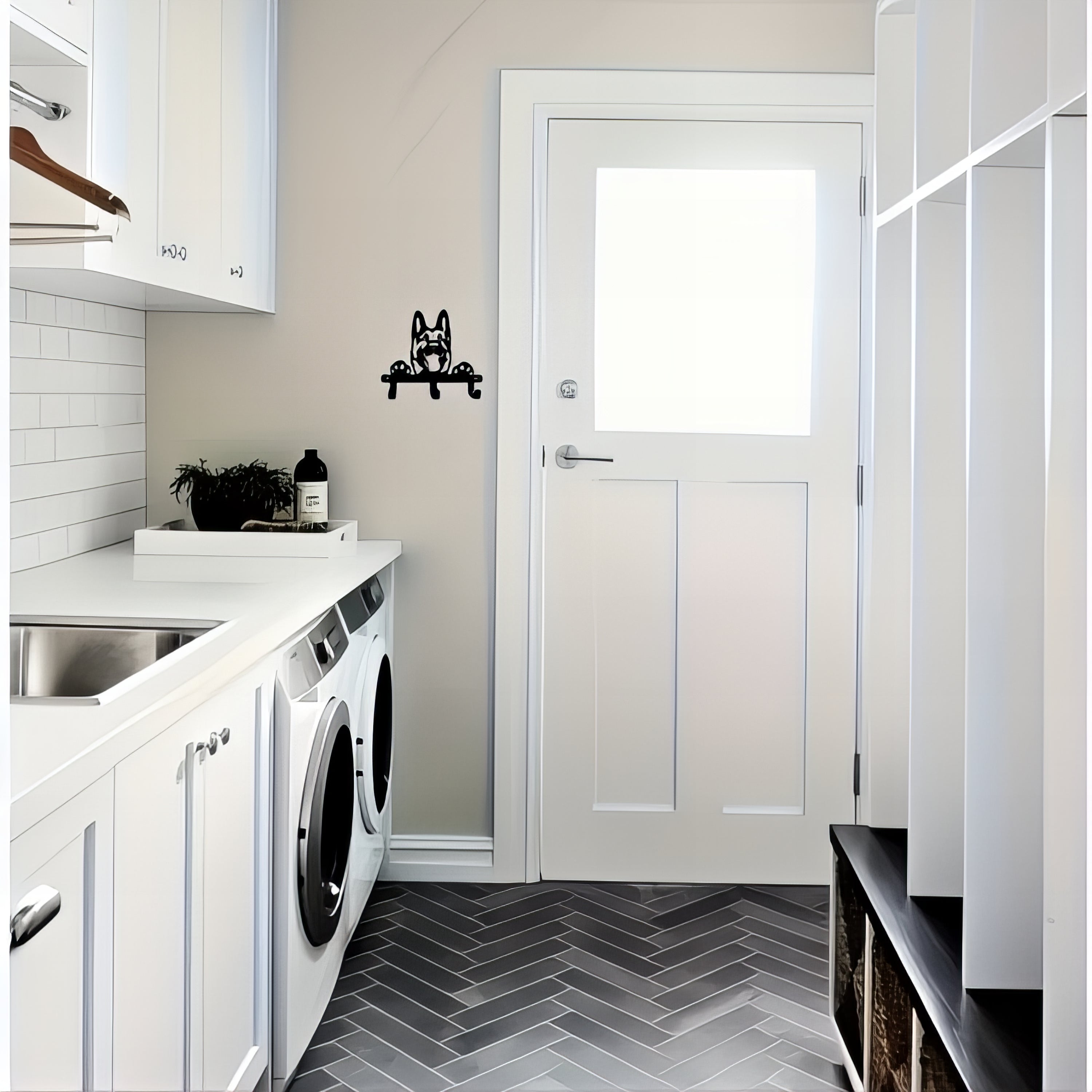 Porte-manteau & clés mural - Style chien Berger Allemand – Image 6
