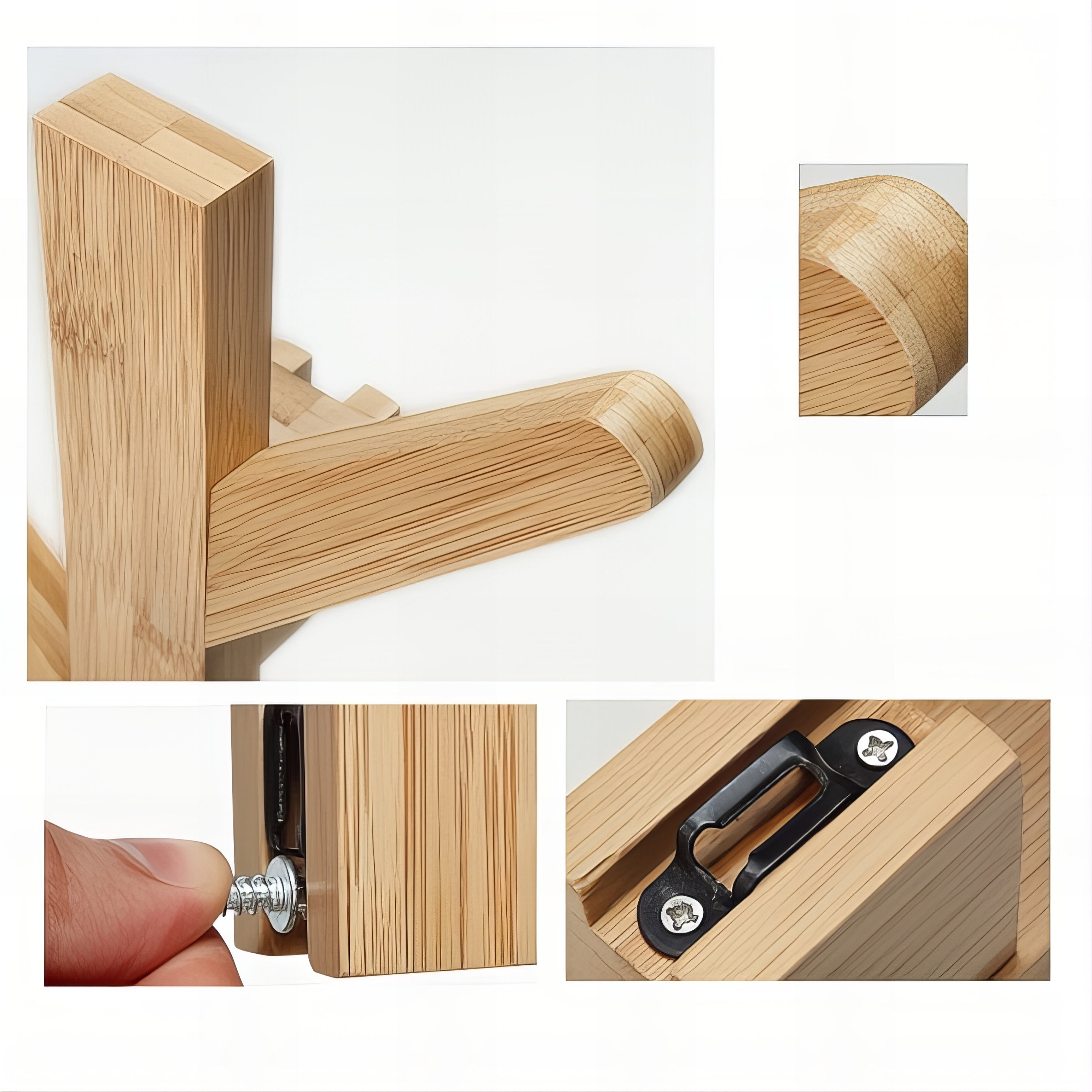 Patère Murale en Bambou Forme Arbre – Image 4