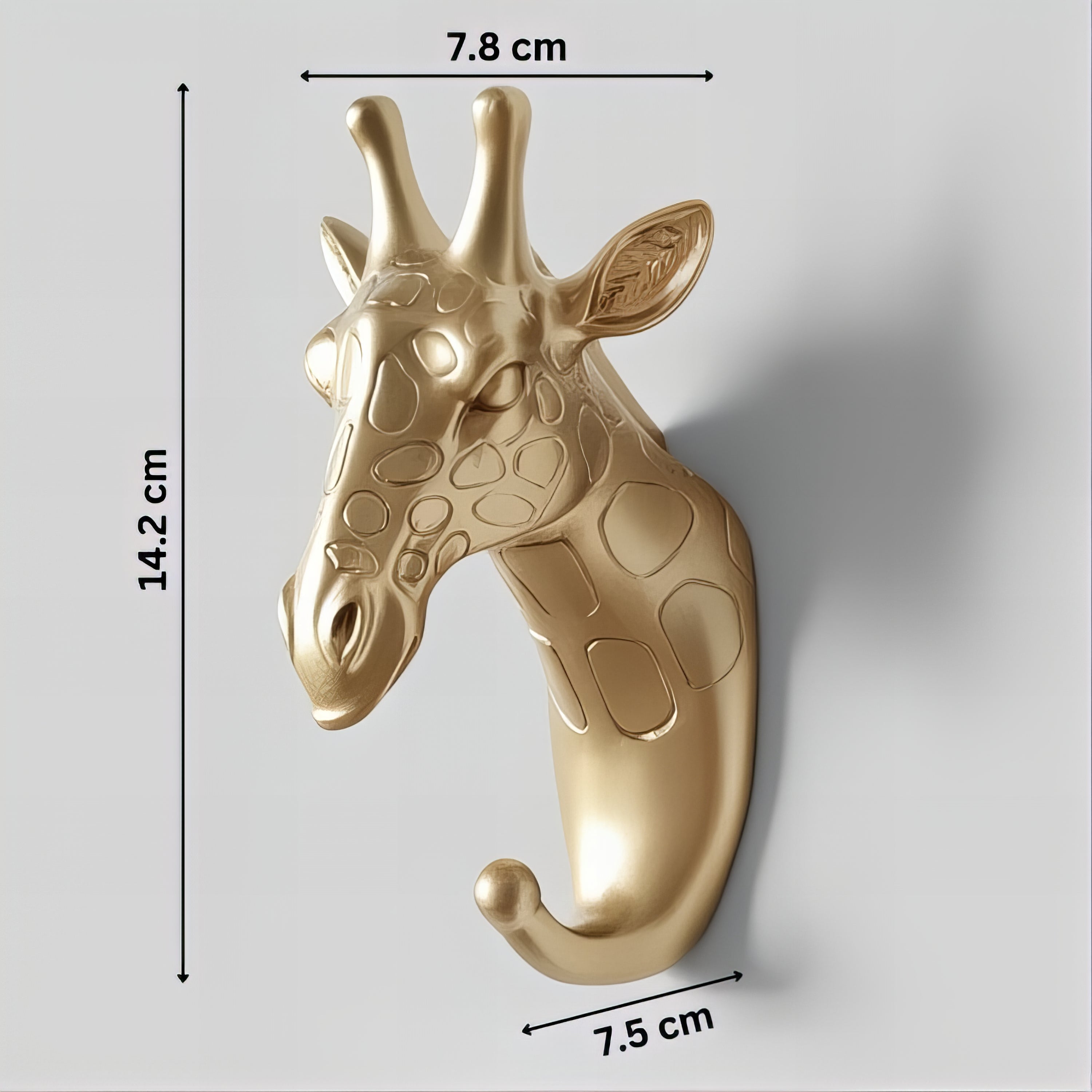 Patère individuelle têtes animalières - Style doré – Image 9