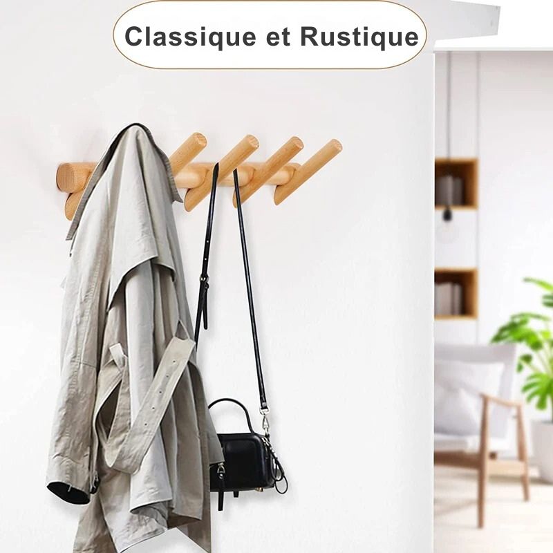 Porte-manteau mural - Style cabanne moderne