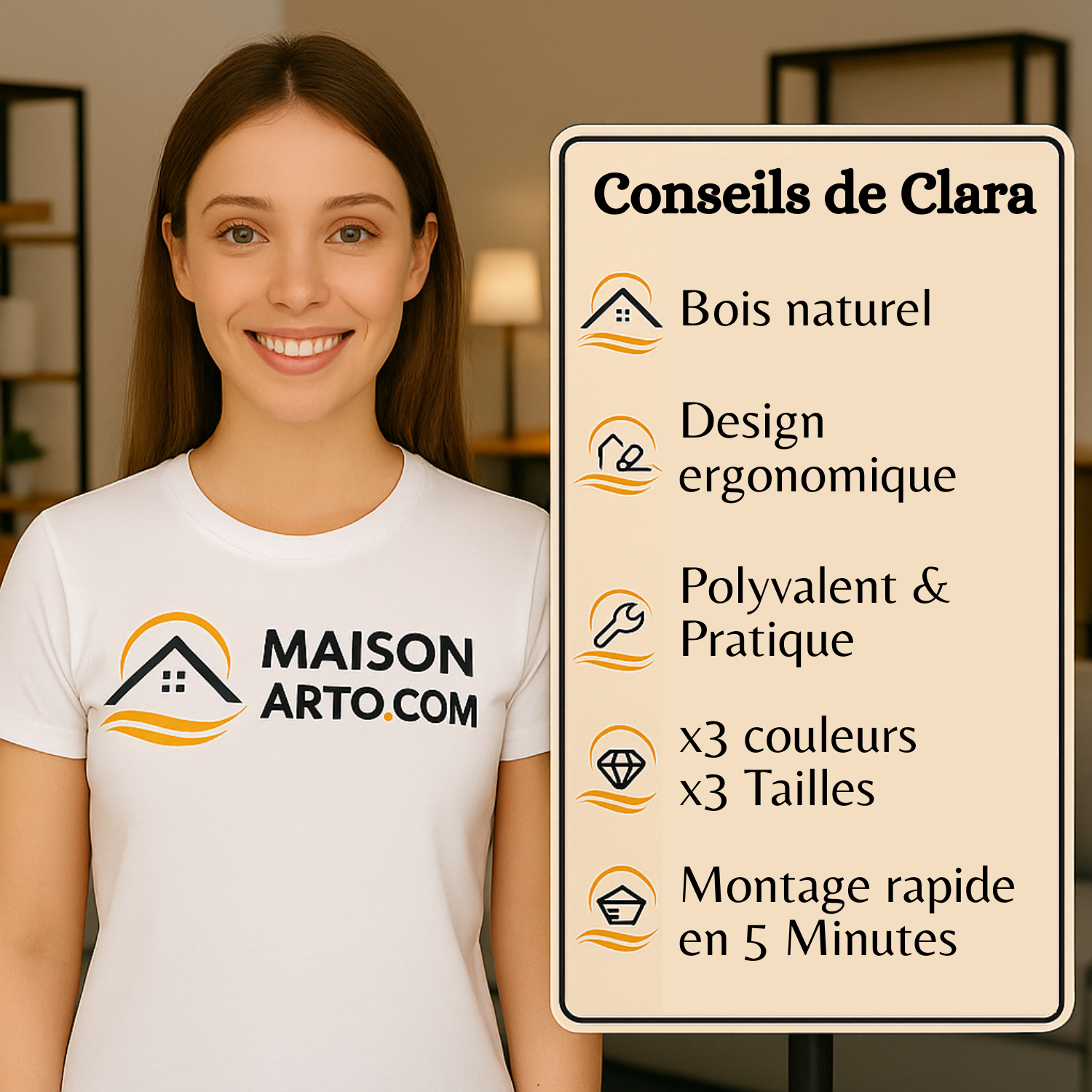 Porte-manteau de porte - Style vague – Image 4