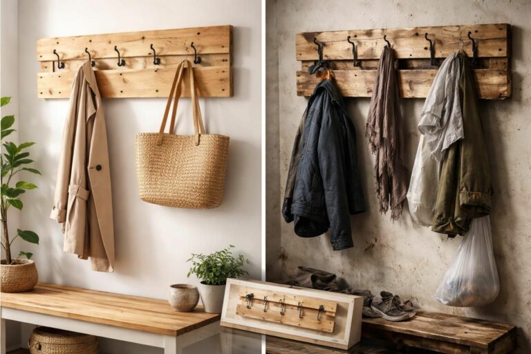 découvrez nos tutoriels pinterest pour créer un porte-manteau palette et comparez-les à la réalité. apprenez aussi quand il vaut mieux acheter un modèle tout-fait pour gagner du temps.