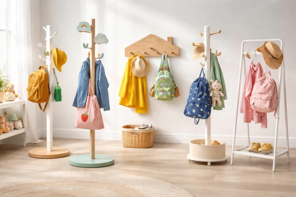 découvrez notre comparatif des 5 meilleurs porte-manteaux pour enfants avec des modèles phares d'ikea, vertbaudet et la redoute pour choisir celui qui conviendra le mieux à votre intérieur.