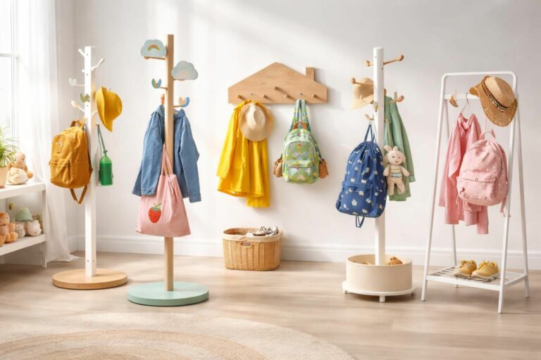 découvrez notre comparatif des 5 meilleurs porte-manteaux pour enfants avec des modèles phares d'ikea, vertbaudet et la redoute pour choisir celui qui conviendra le mieux à votre intérieur.