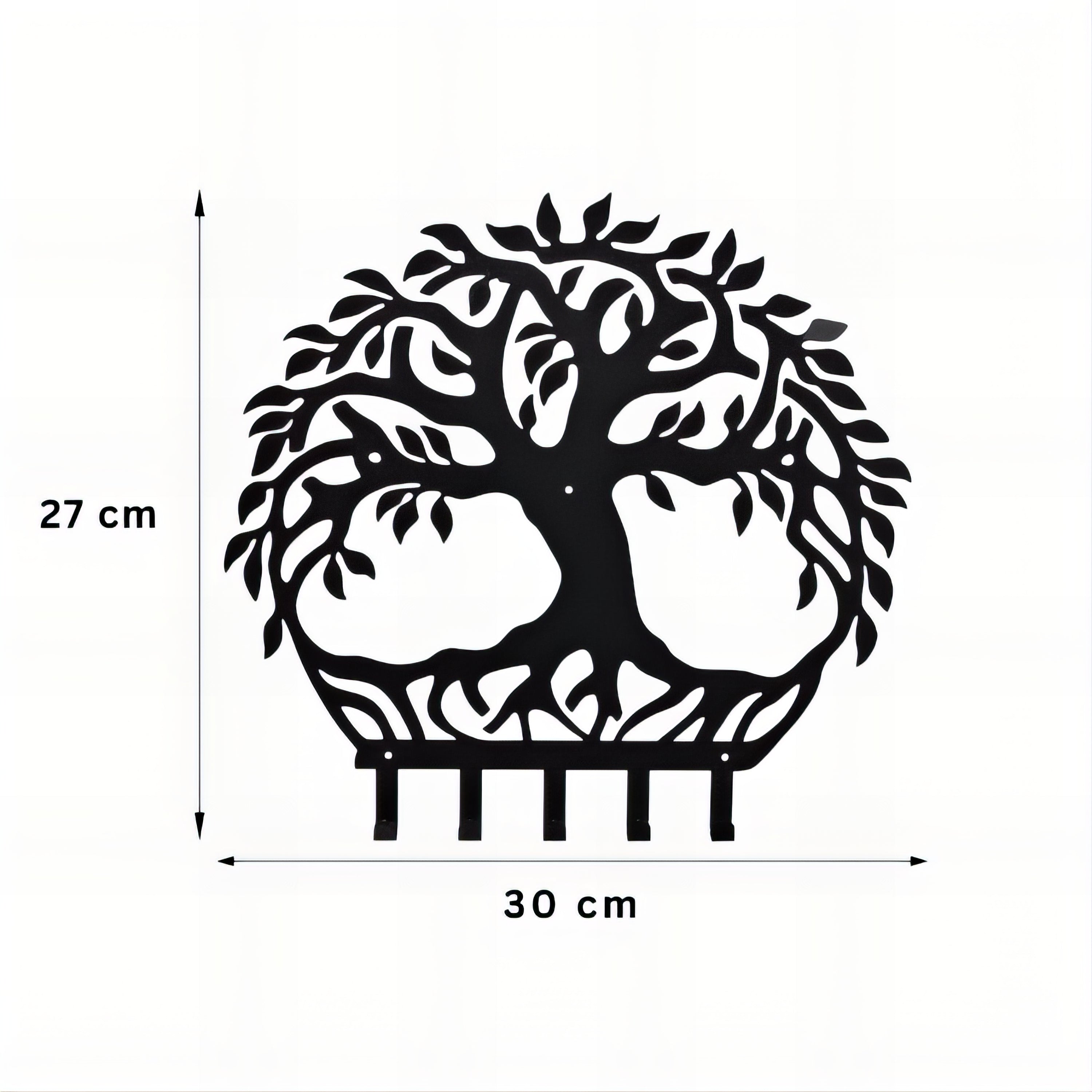 Porte-manteau mural & clés - Style arbre de vie – Image 8
