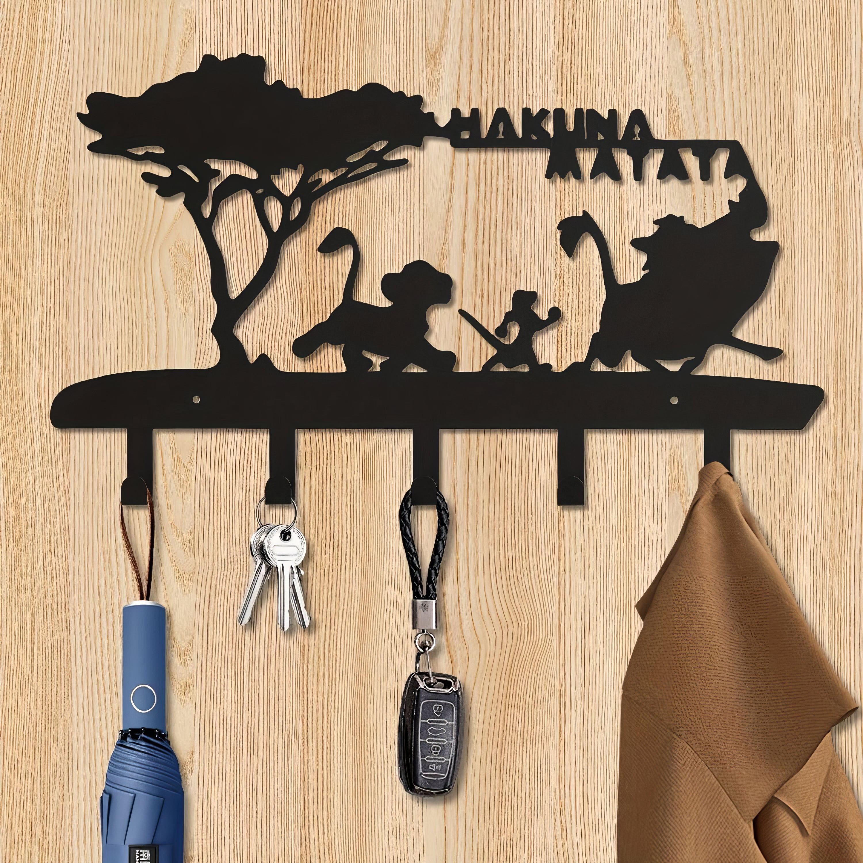 Porte-manteau original & clés - Style Hakuna Matata