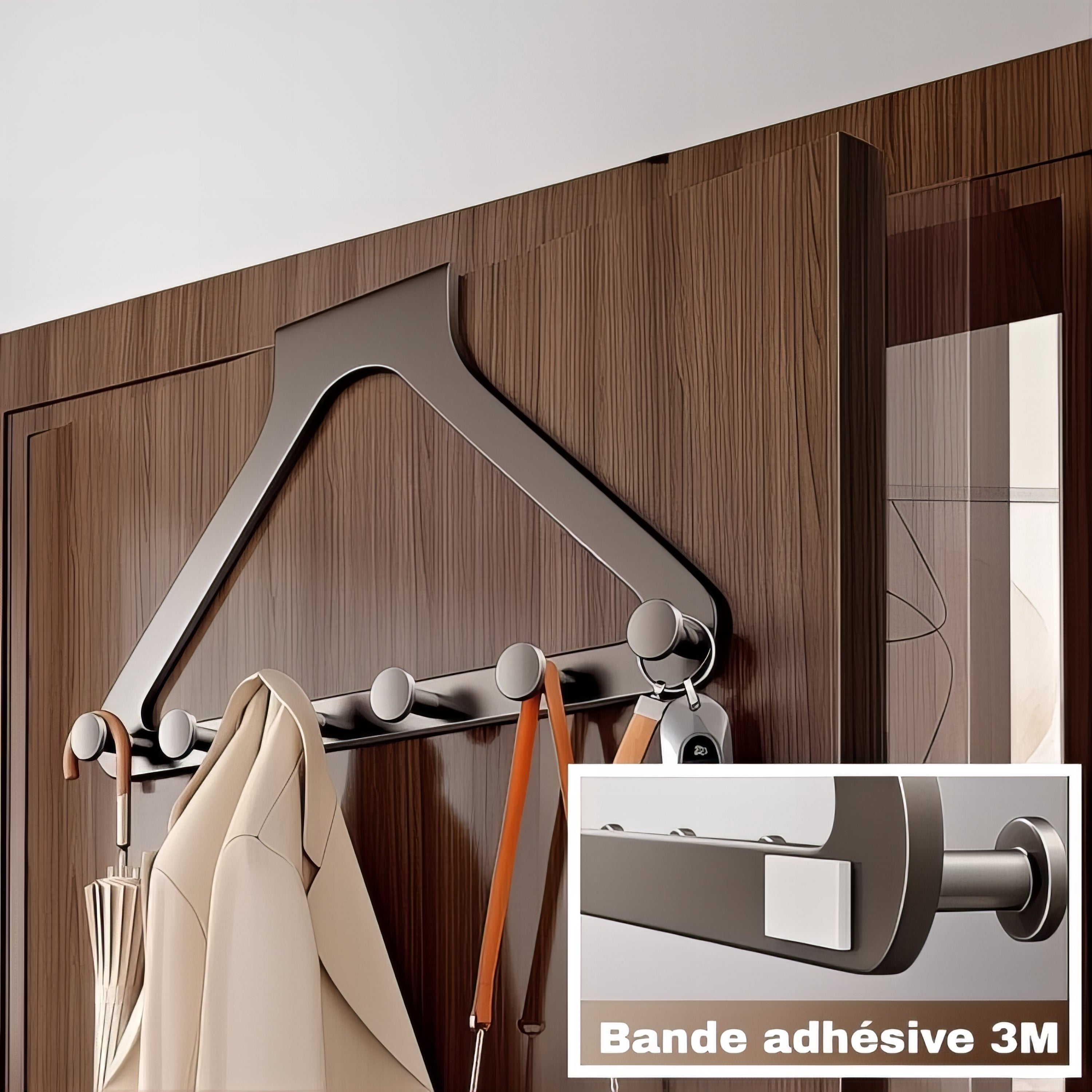 Porte-manteau de porte - Triangulaire – Image 3