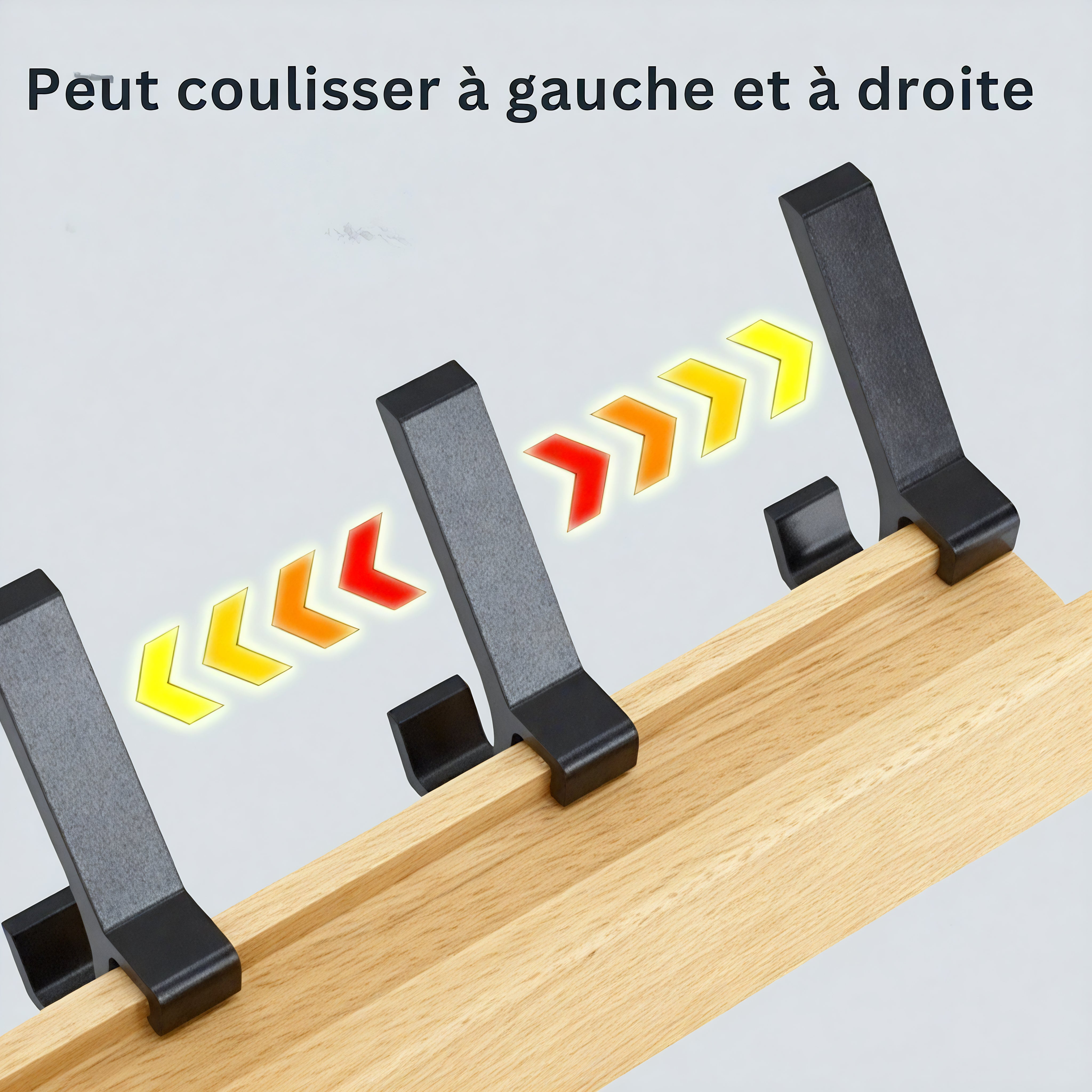 Porte-manteau avec rail - Style nordique – Image 7