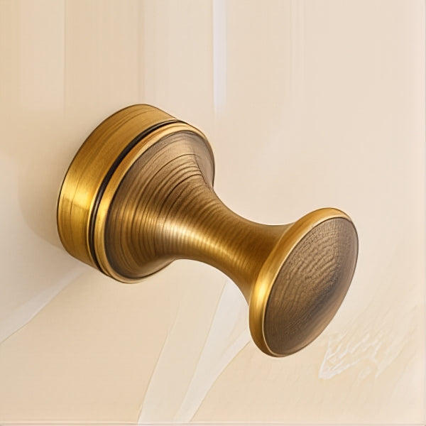 Crochet Patère Rétro Doré