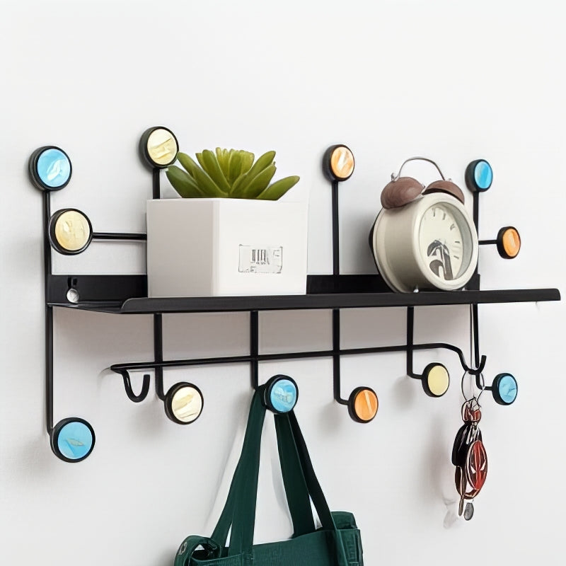 Étagère avec Crochets Ronds pour Manteaux – Image 2