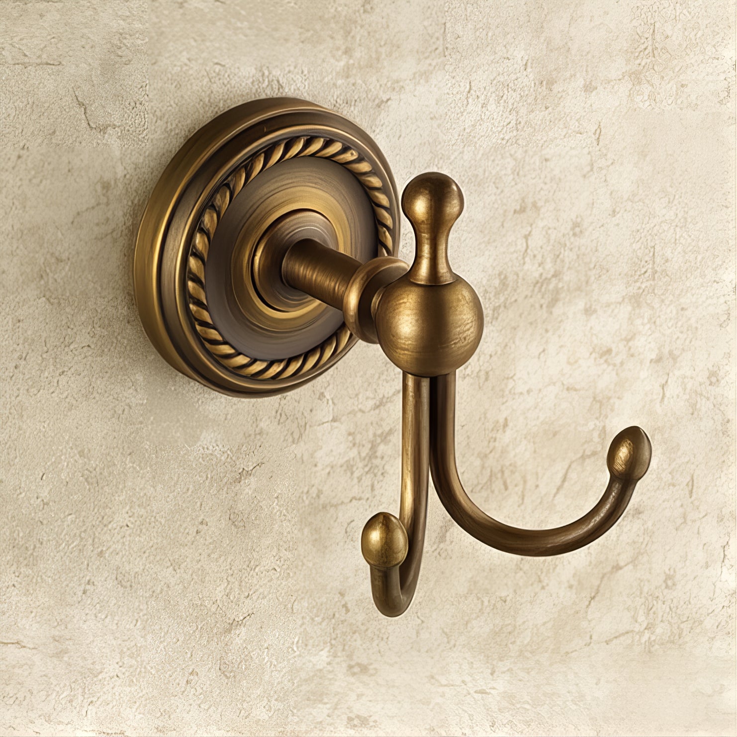 Crochet Patère Bronze Antique Romain